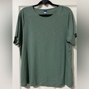 Old Navy Light Green Blouse NEW Luxe Sz XL